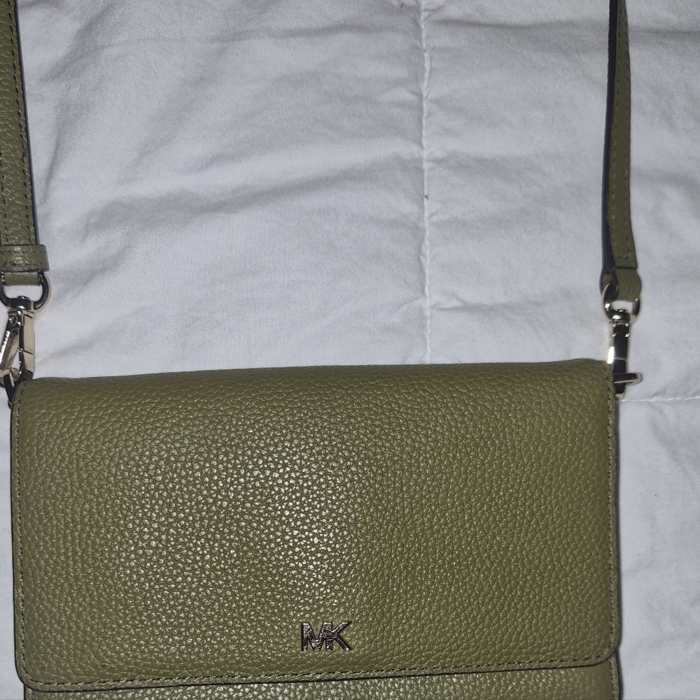 Michael Kors Olive Green Crossbody Bag